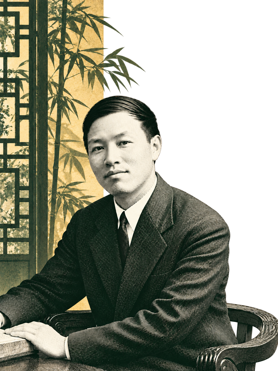 倪柝聲人物版畫插圖